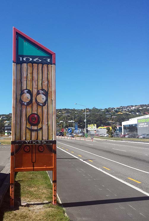 Street Art sign in&nbsp;Ferrymead
