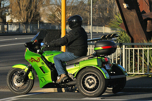 green-motorbike