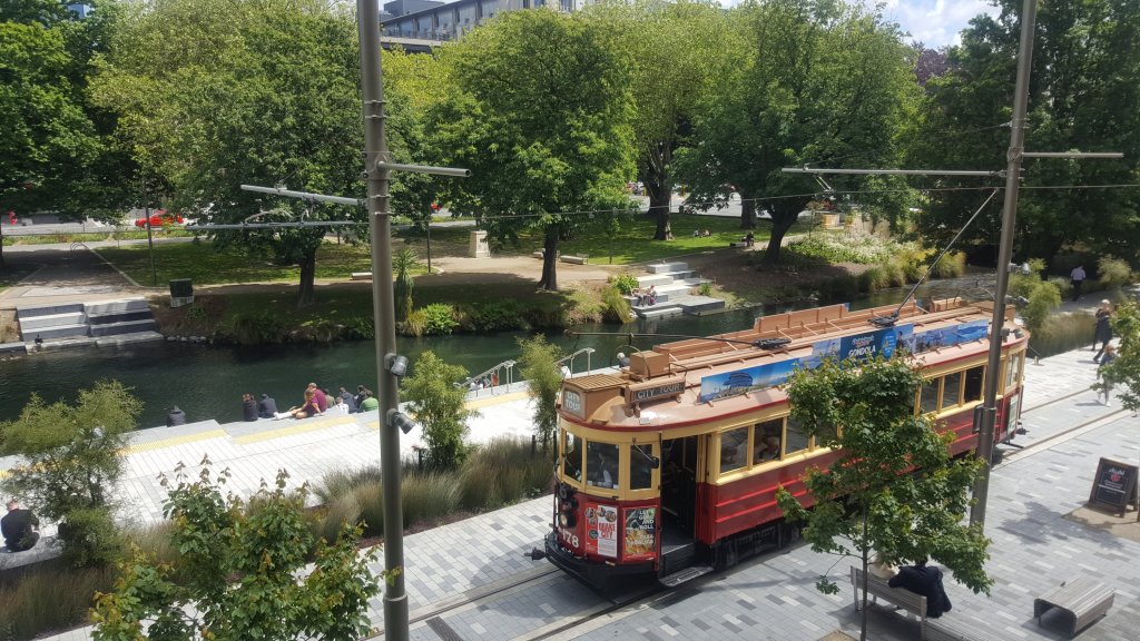 Tram on The&nbsp;Terraces