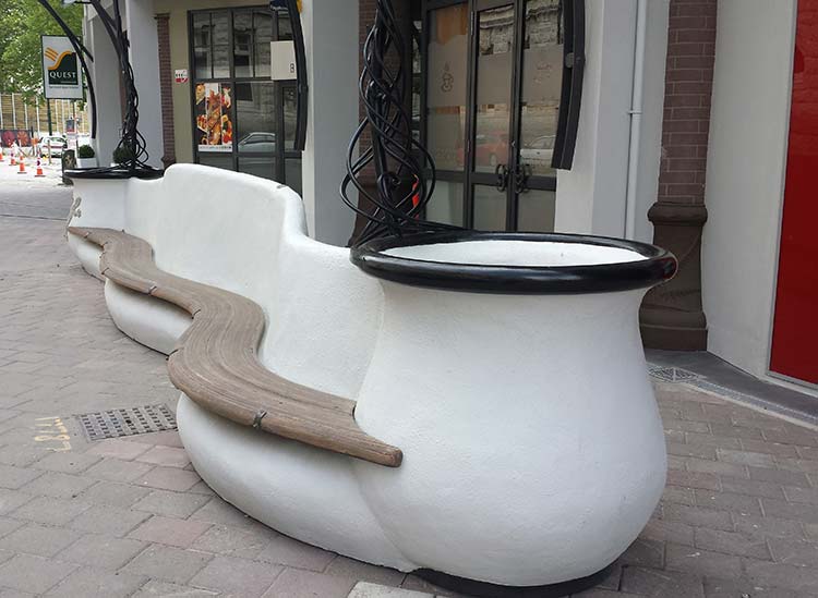 New Bench Seating by the Cathedral&nbsp;Junction