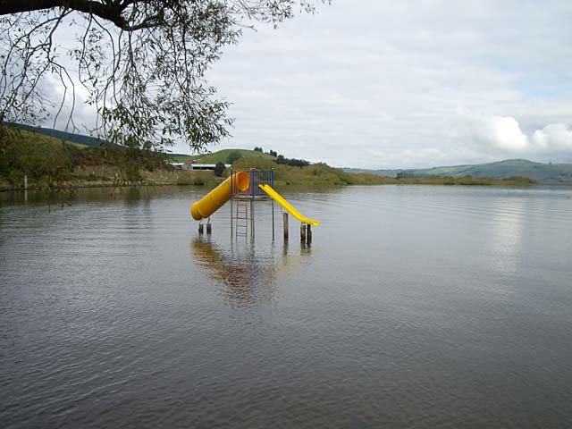Lake Waihola Waterslide