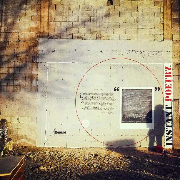 Instant Poetry Wall, Colombo&nbsp;Street