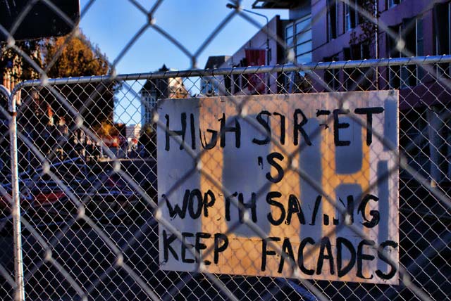 High Street Cordon&nbsp;Sign