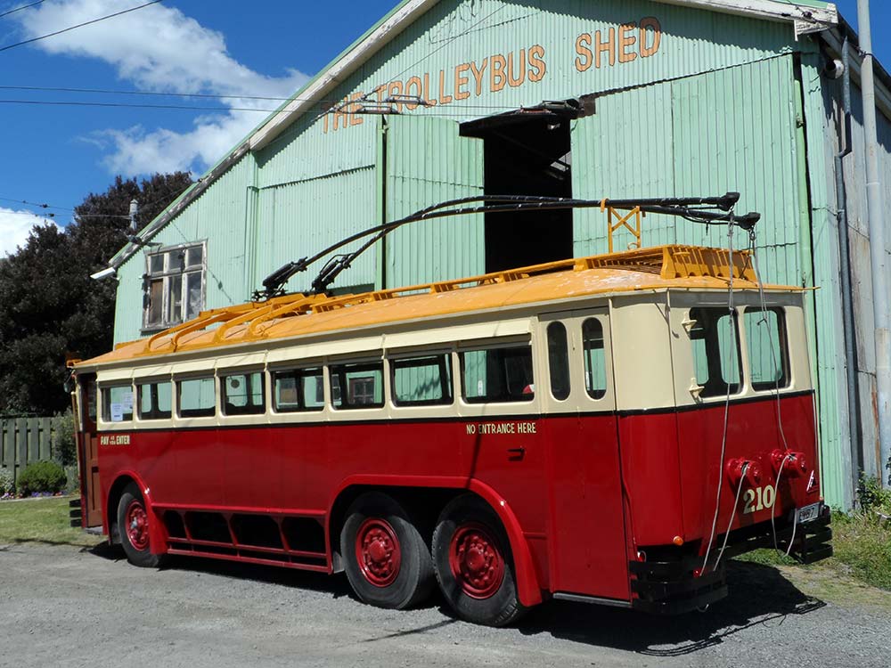 Christchurch Trolleybus No 210 at Ferrymead Heritage&nbsp;Park