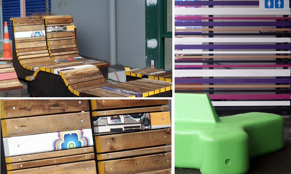 Seating near the new Tuam Street&nbsp;Library