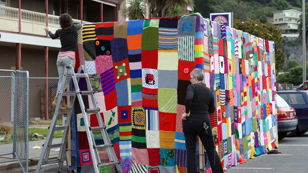 Container Love, Knitted Shipping Container Cosy in&nbsp;Sumner