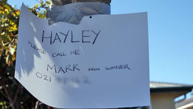 Hayley, ring Mark from&nbsp;Sumner