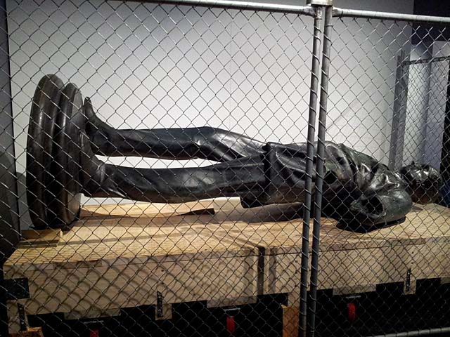 Fallen Statue Now at Canterbury&nbsp;Museum