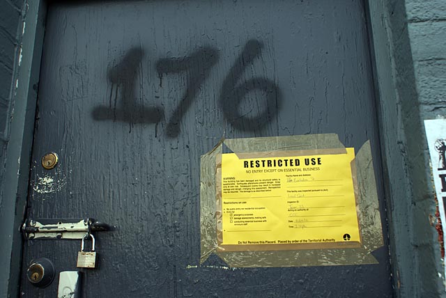 Restricted Building Use&nbsp;Sticker