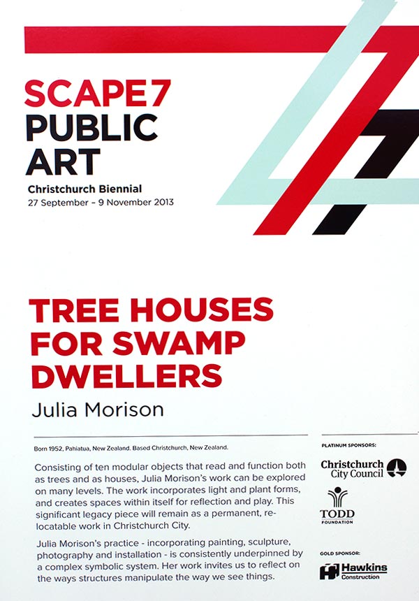 Tree Houses for Swamp Dwellers, Art&nbsp;Installation