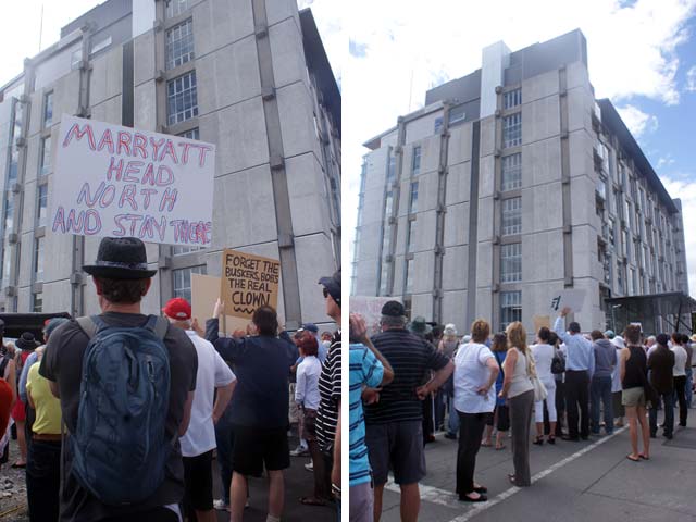 Democracy in action – Christchurch citizens protest over City&nbsp;Council