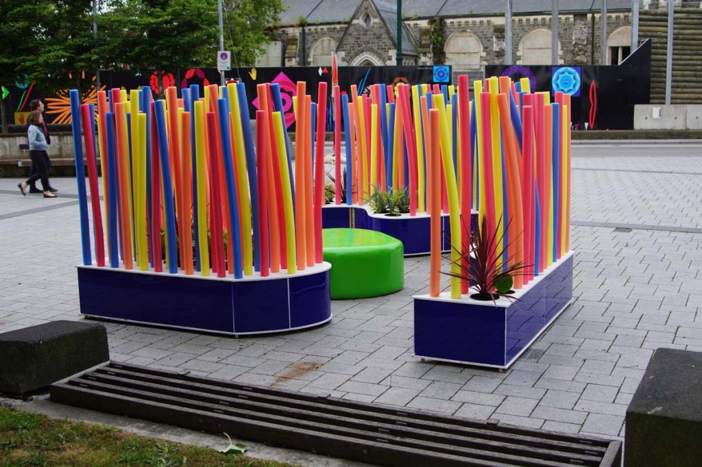 Noodlescape Pop-Up Garden in Cathedral&nbsp;Square