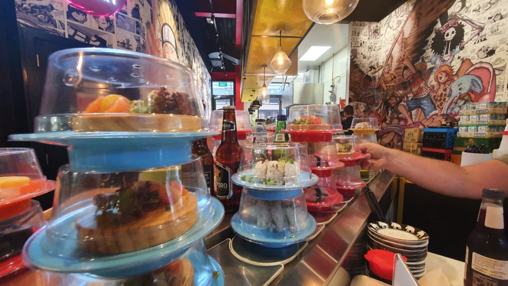 The sushi train at Riverside&nbsp;Market