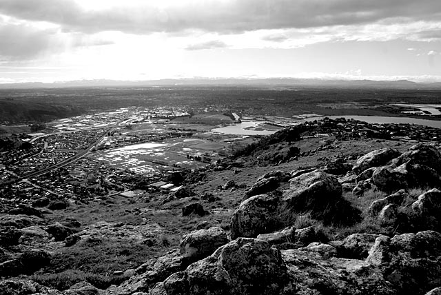 Port Hills in Black and&nbsp;White
