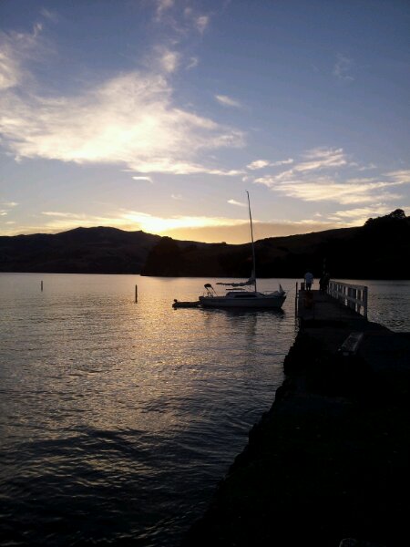 Sunset in Akaroa
