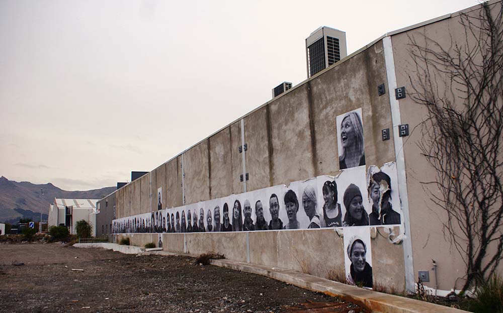 A wall of portraits in&nbsp;Ferrymead