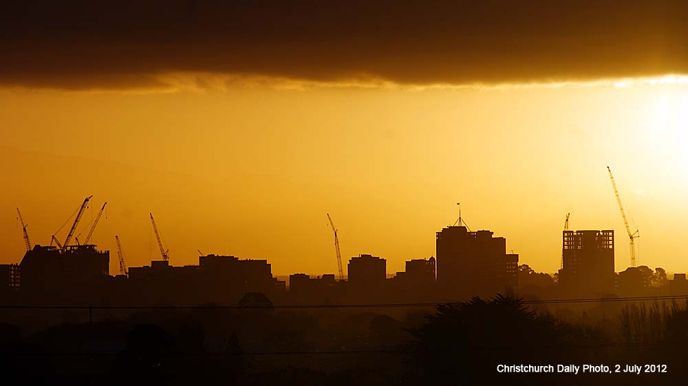 Sunset Tonight with a Shrinking Sky&nbsp;Line