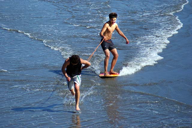 Boys Surfing