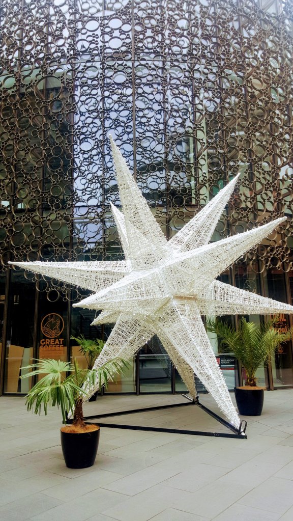 Giant Christmas Star at The&nbsp;Crossing