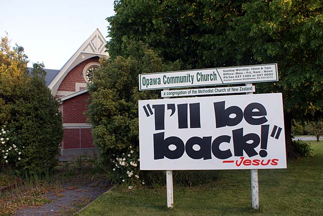 Opawa Church Sign