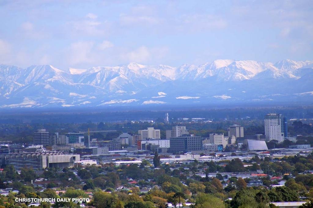 Snow on the&nbsp;mountains