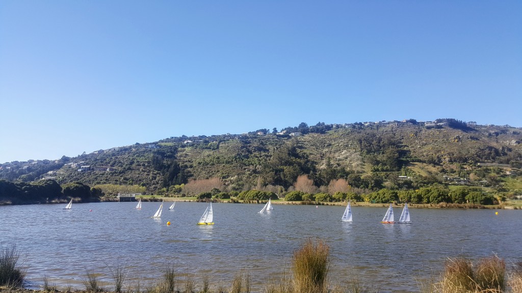 Model Yachts Sailing in Ferrymead&nbsp;Park