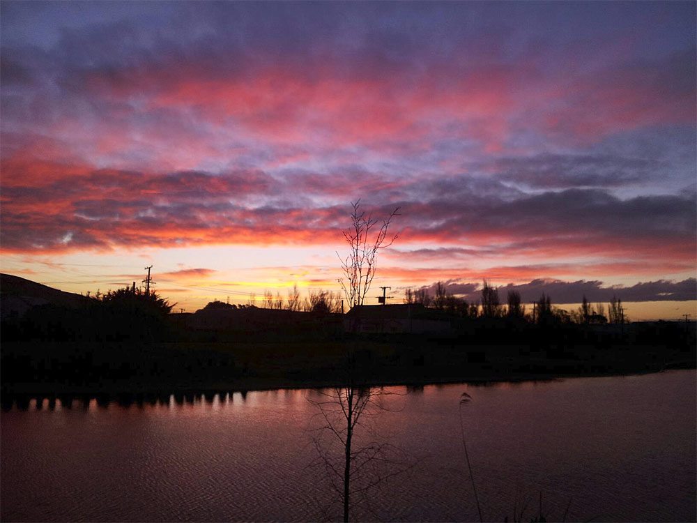 Sunset from Ferrymead Park,&nbsp;Heathcote