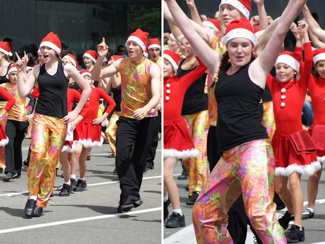 Santa Parade Dancers