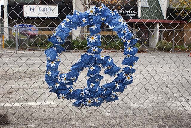 Heart Decoration on Cordon Fence on Kilmore&nbsp;Street