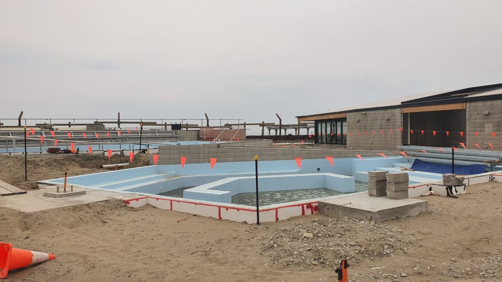 New Brighton Hot Water Salt Pools under&nbsp;construction
