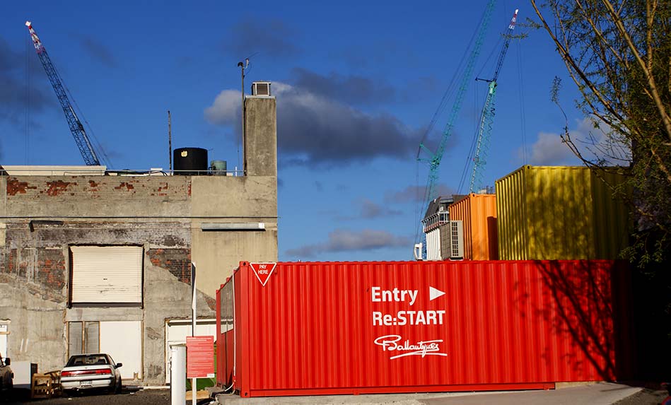 Entry to the Re Start Container Shipping&nbsp;Mall