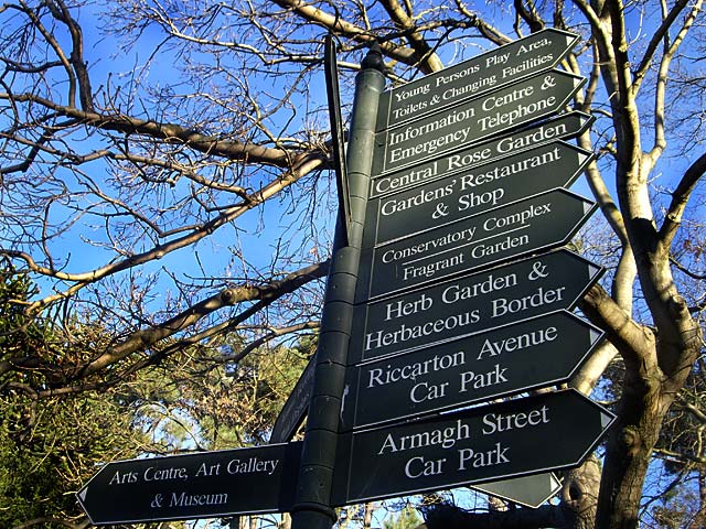 Botanic Gardens Sign