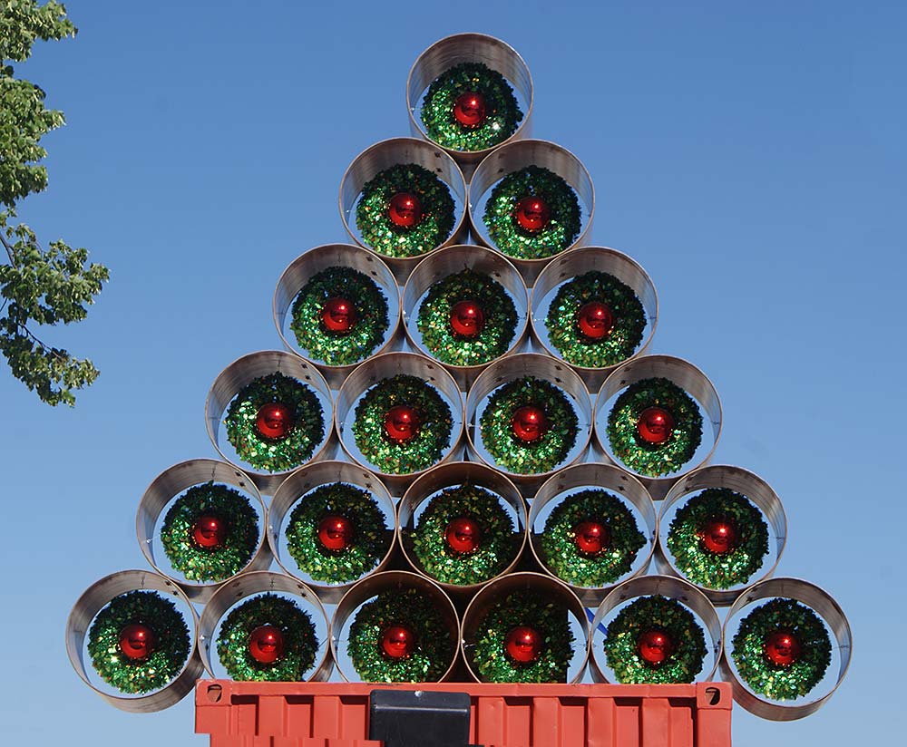 Christmas Tree on the Cardboard Cathedral Site