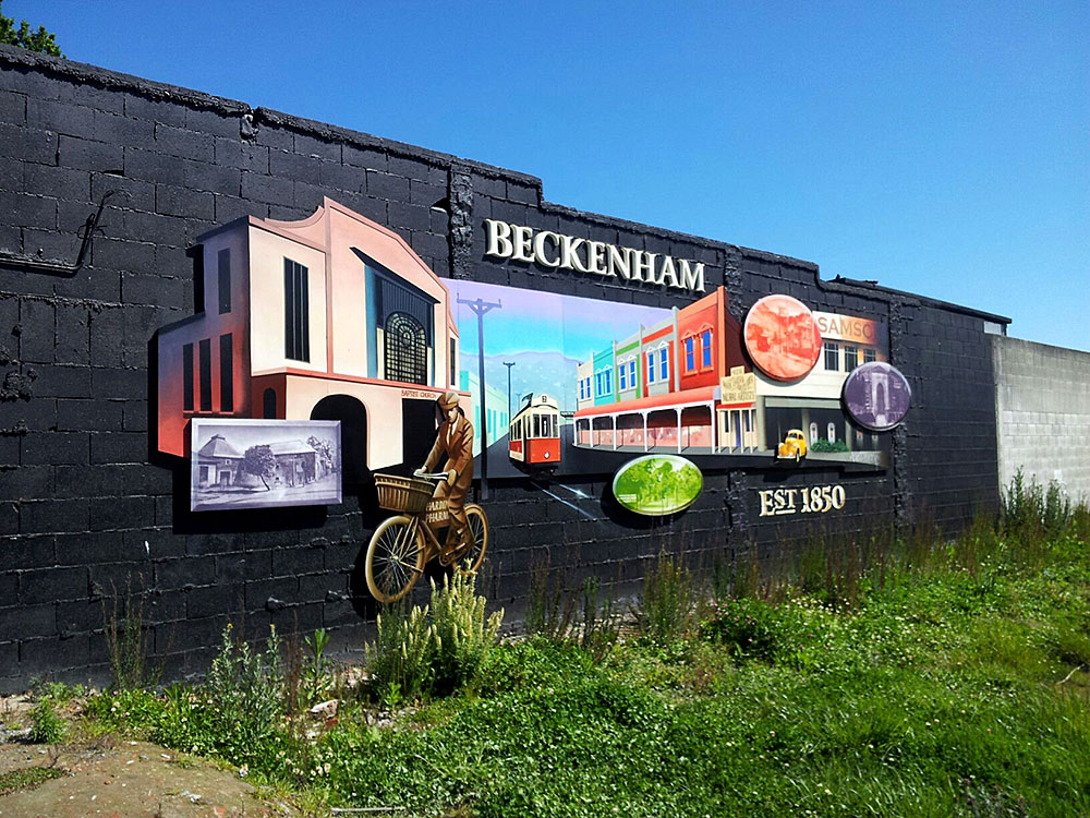 Beckenham wall mural