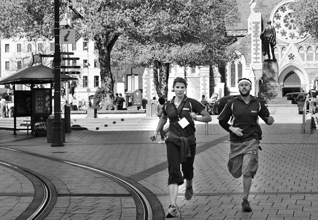 Runners Cathedral Square