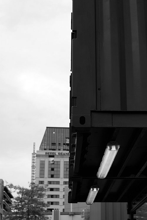 The Crossing and Colombo Street from behind the&nbsp;cordon