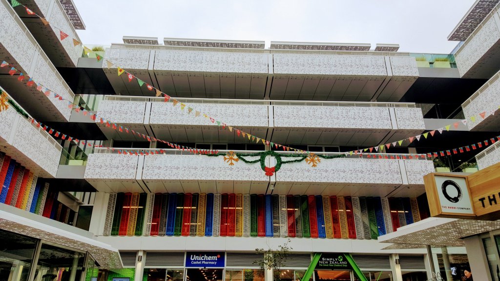 Christmas decorations in the BNZ&nbsp;Centre