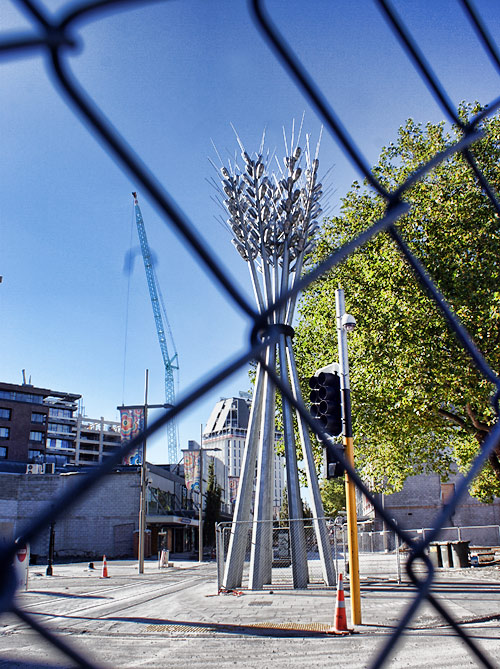 Flour Power Sculpture Behind the&nbsp;Cordon
