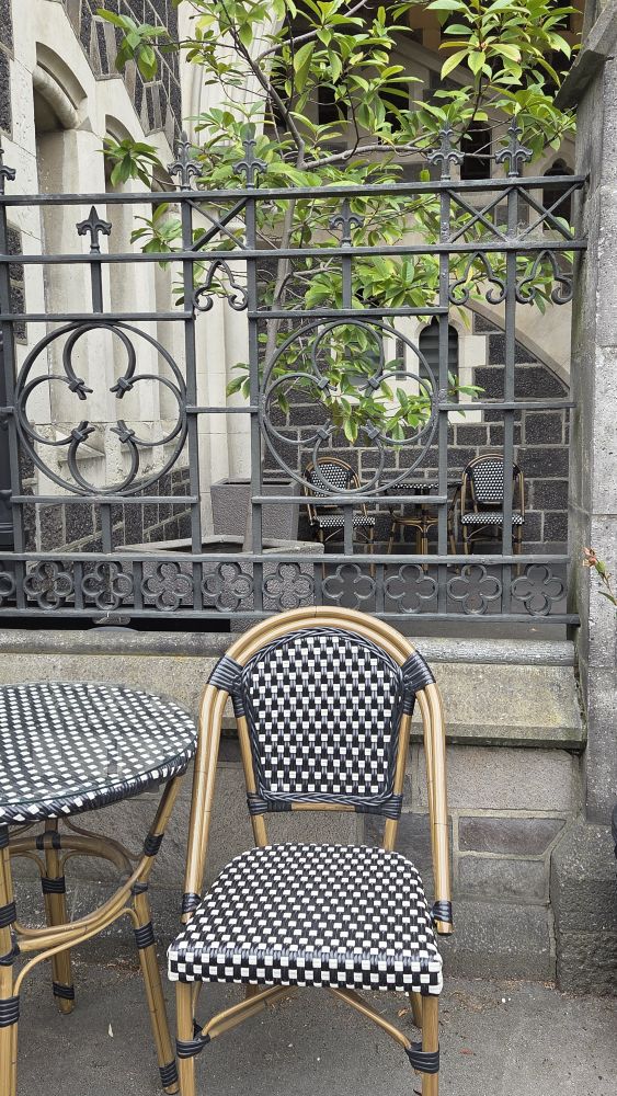 Chairs by the Arts Centre
